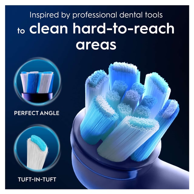 Oral-B iO Ultimate Clean Replacement Heads, White, 4 Pack