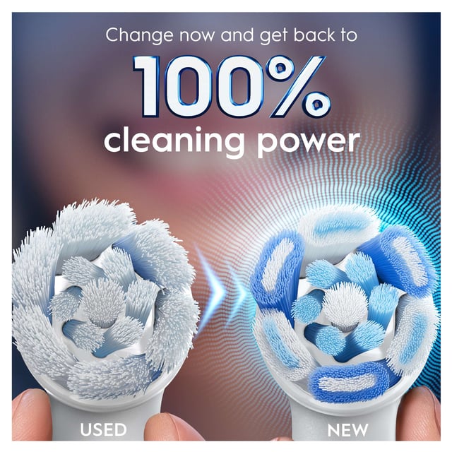 Oral-B iO Ultimate Clean Replacement Heads, White, 4 Pack