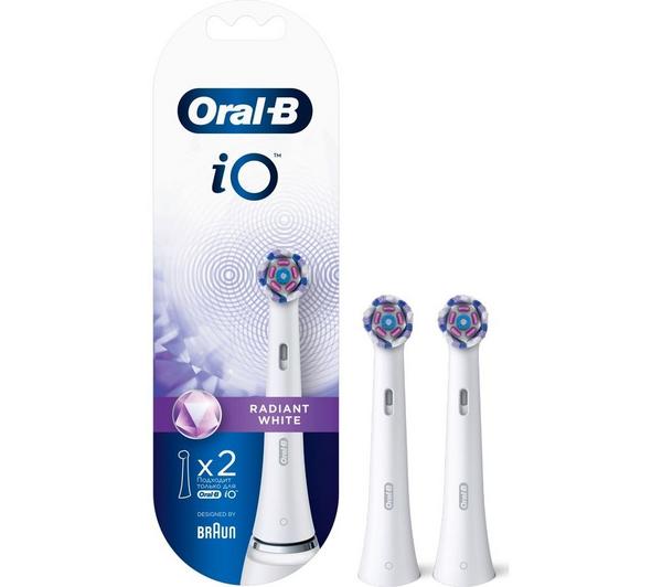 ORAL-B iO Radiant White Replacement Toothbrush Head - Pack of 2