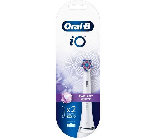 ORAL-B iO Radiant White Replacement Toothbrush Head - Pack of 2