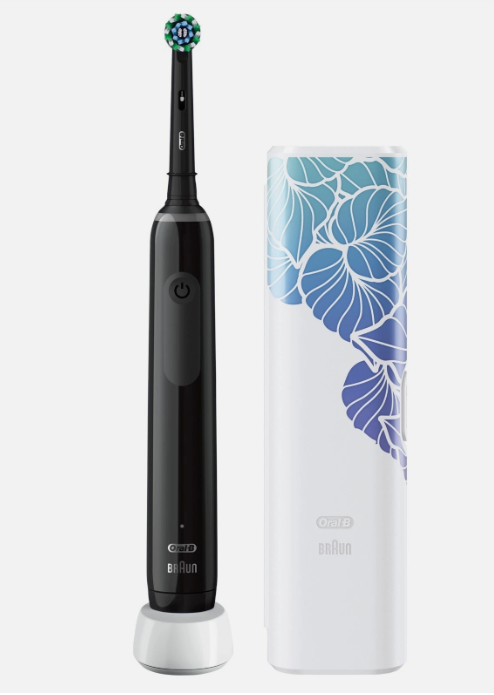 Oral-B Pro Series 3 Electric Rechargeable Toothbrush with Travel Case 3500 Black