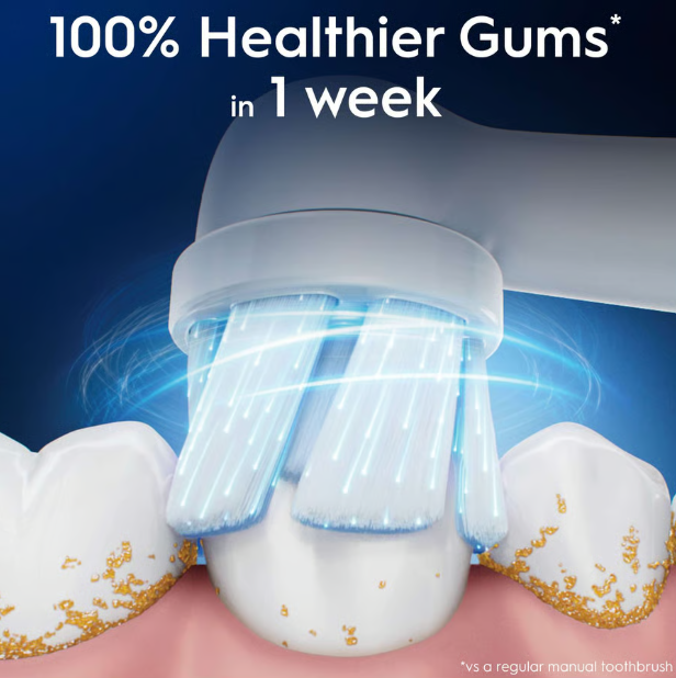 Oral-B iO Gentle Clean Replacement Heads, Pack of 2, White