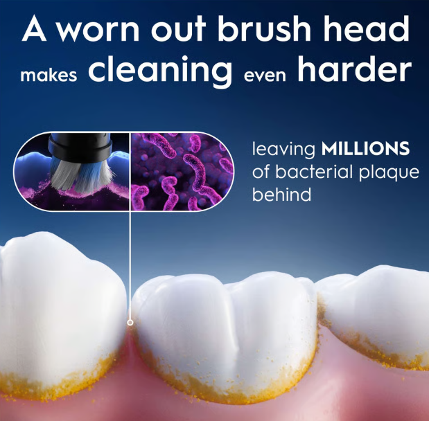 Oral-B iO Gentle Clean Replacement Heads, Pack of 2, White