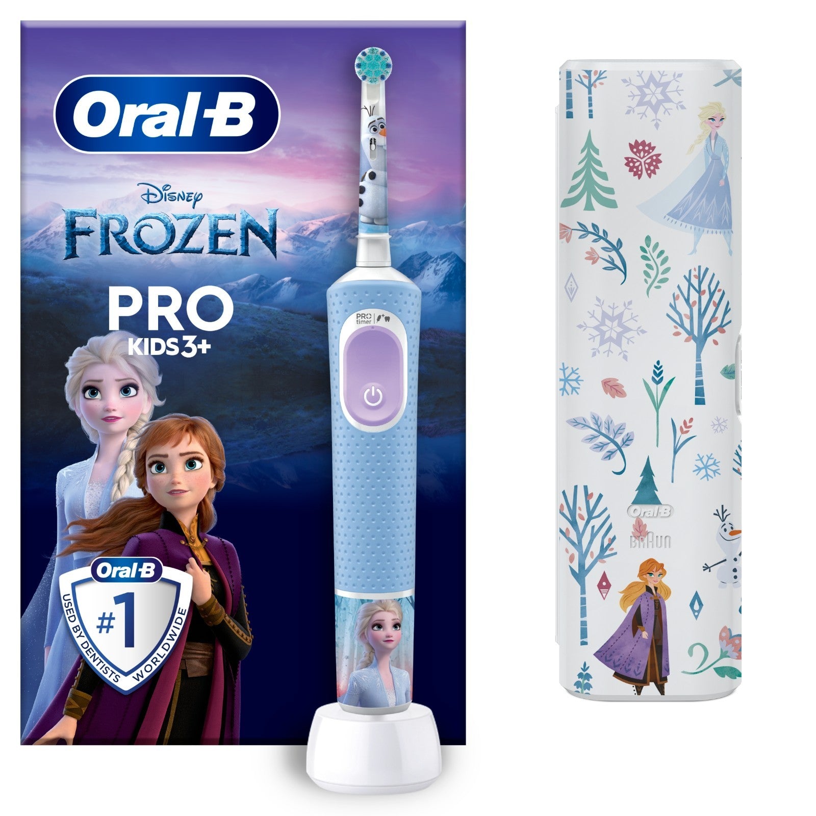 Oral-B Kids Frozen Vitality Pro Toothbrush with Case Blue