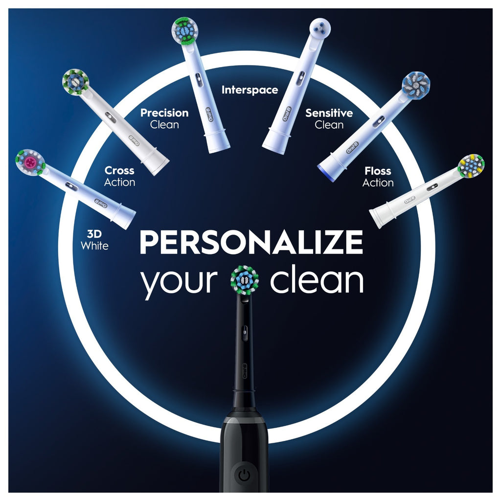 Oral-B Pro 3 3900 Electric Toothbrushes Duo Pack Black & White