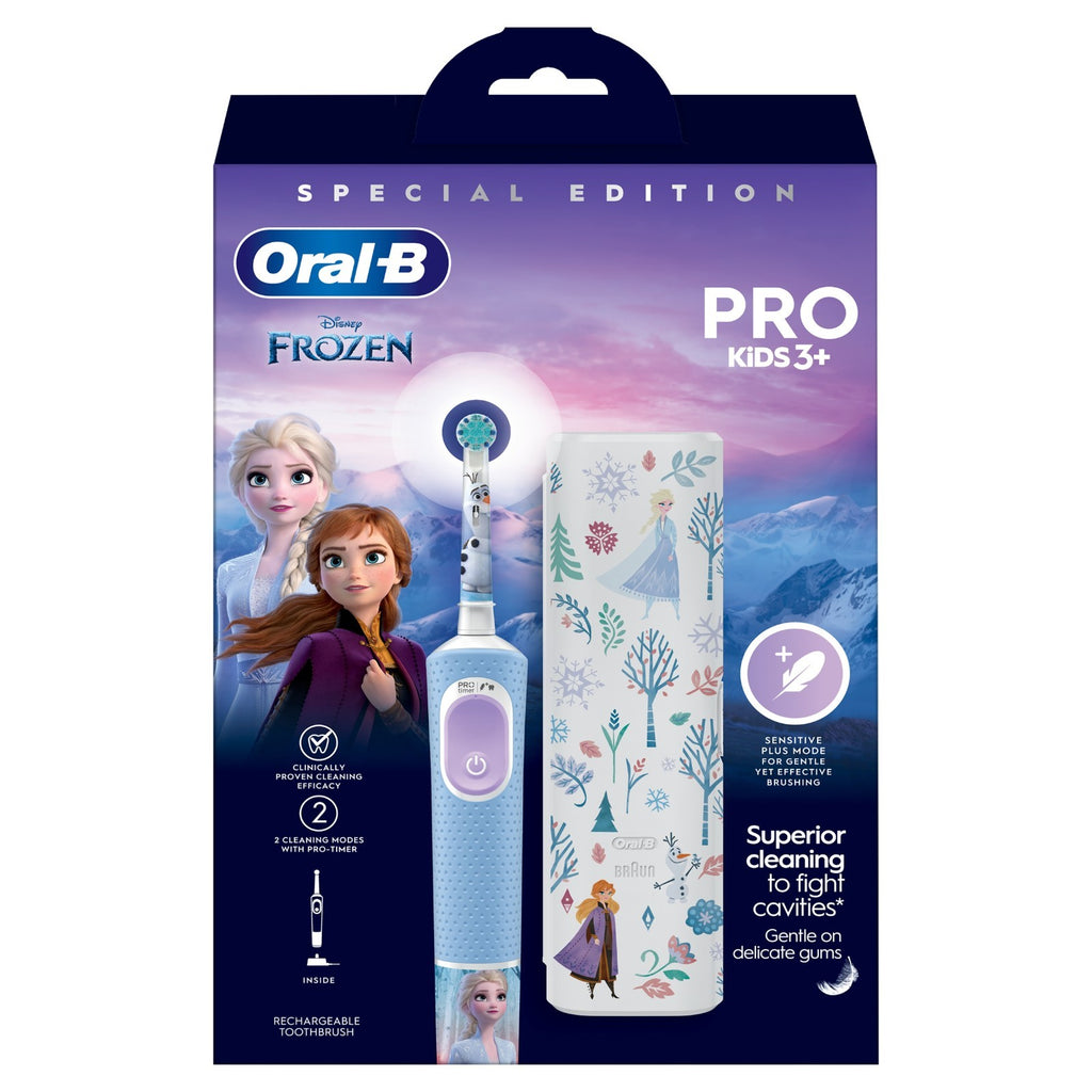 Oral-B Kids Frozen Vitality Pro Toothbrush with Case Blue