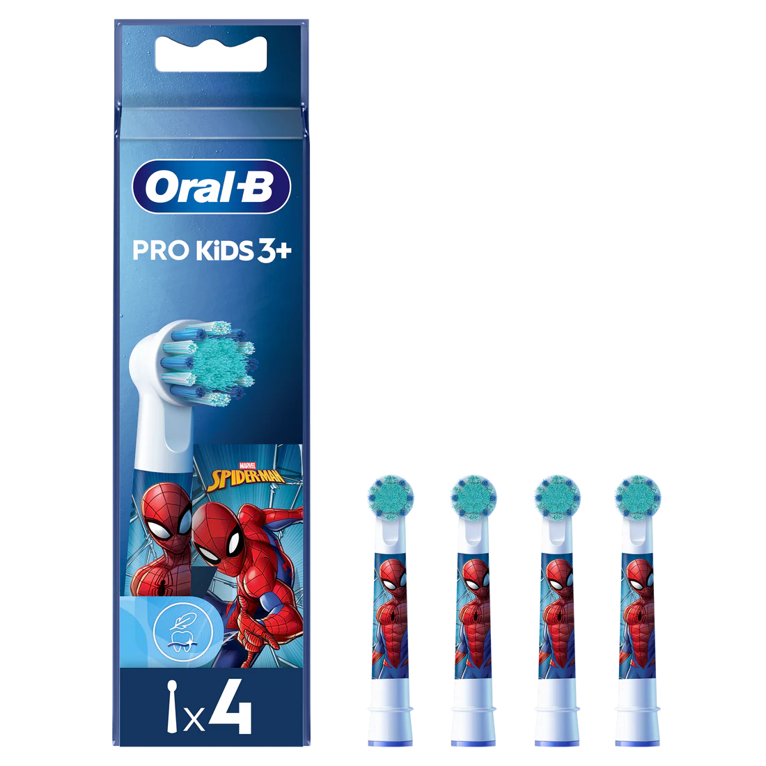 Oral  B Kids  Stages Spiderman Refill Head  4pk