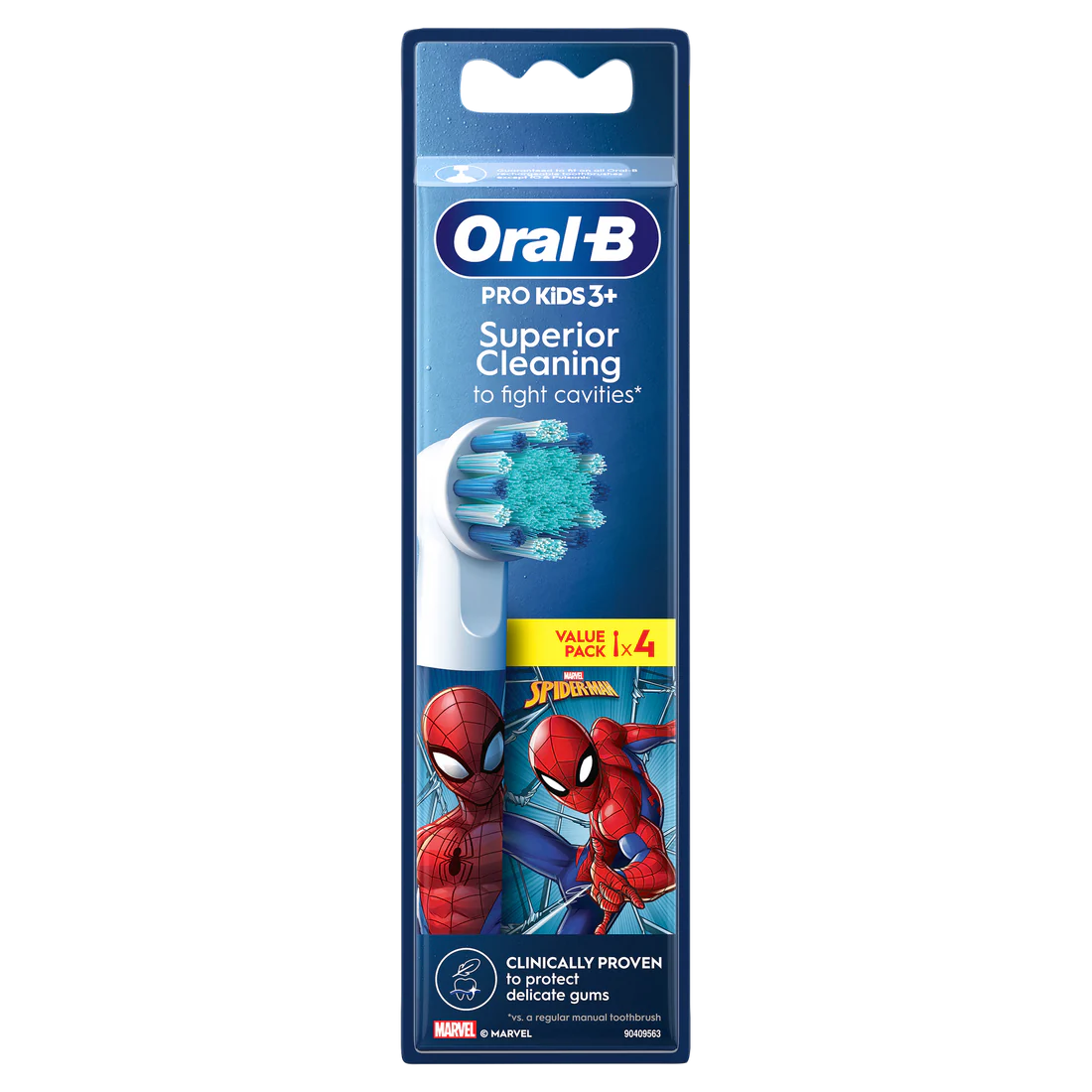 Oral  B Kids  Stages Spiderman Refill Head  4pk